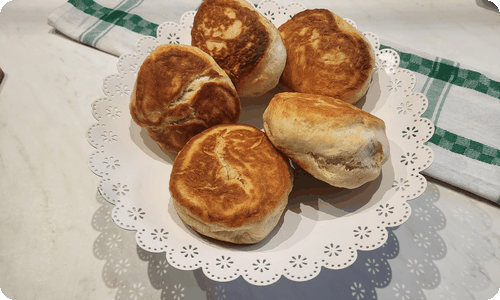 pain muffin cuit poele dore — recette Pain muffin | Louiscuisine